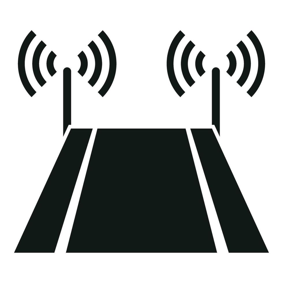 Smart control sensor icon simple vector. Care seat spot vector
