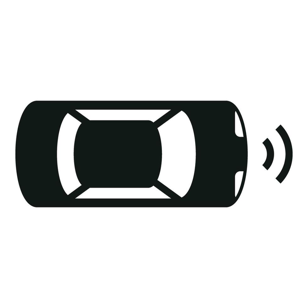 Drive safe accident icon simple vector. View stop control vector