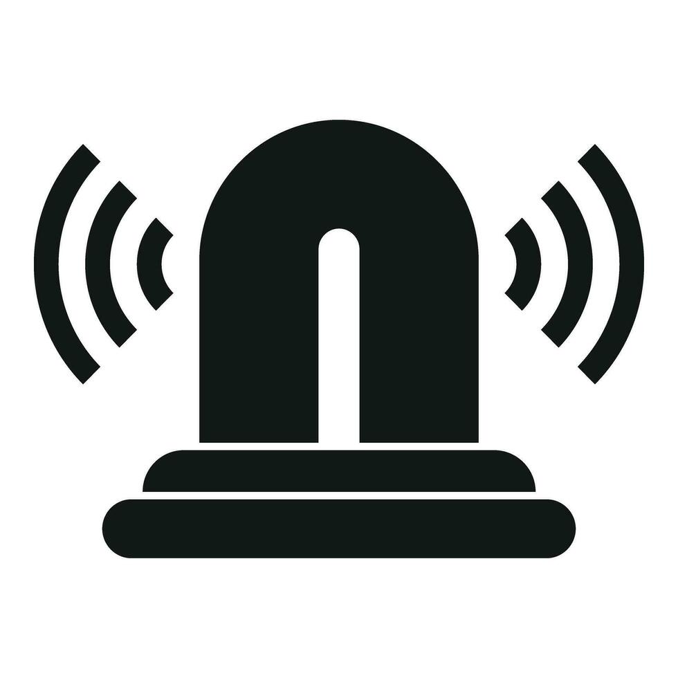 Flasher sensor road icon simple vector. Alert care vector