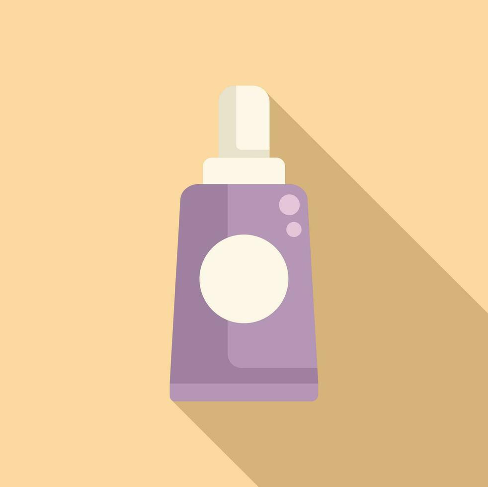 productos cosméticos tubo icono plano vector. brillo rutina cuidado vector