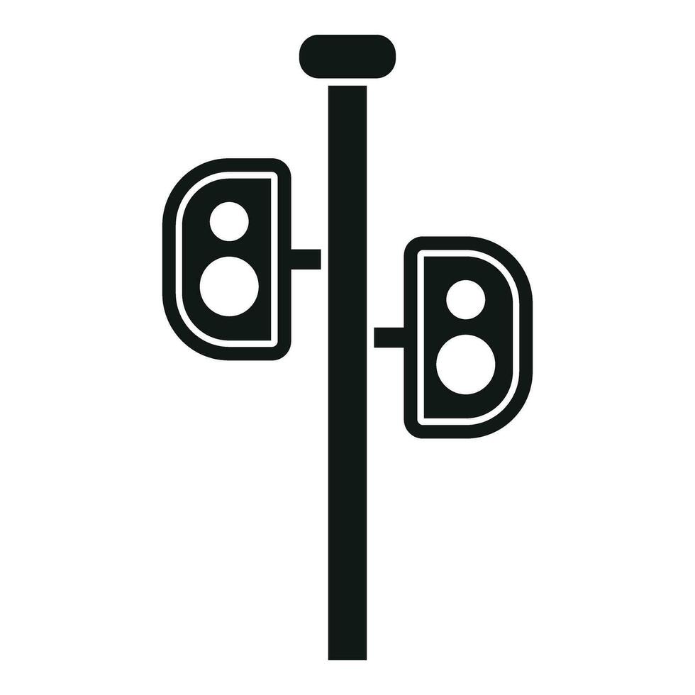 Road sensor icon simple vector. Control system vector
