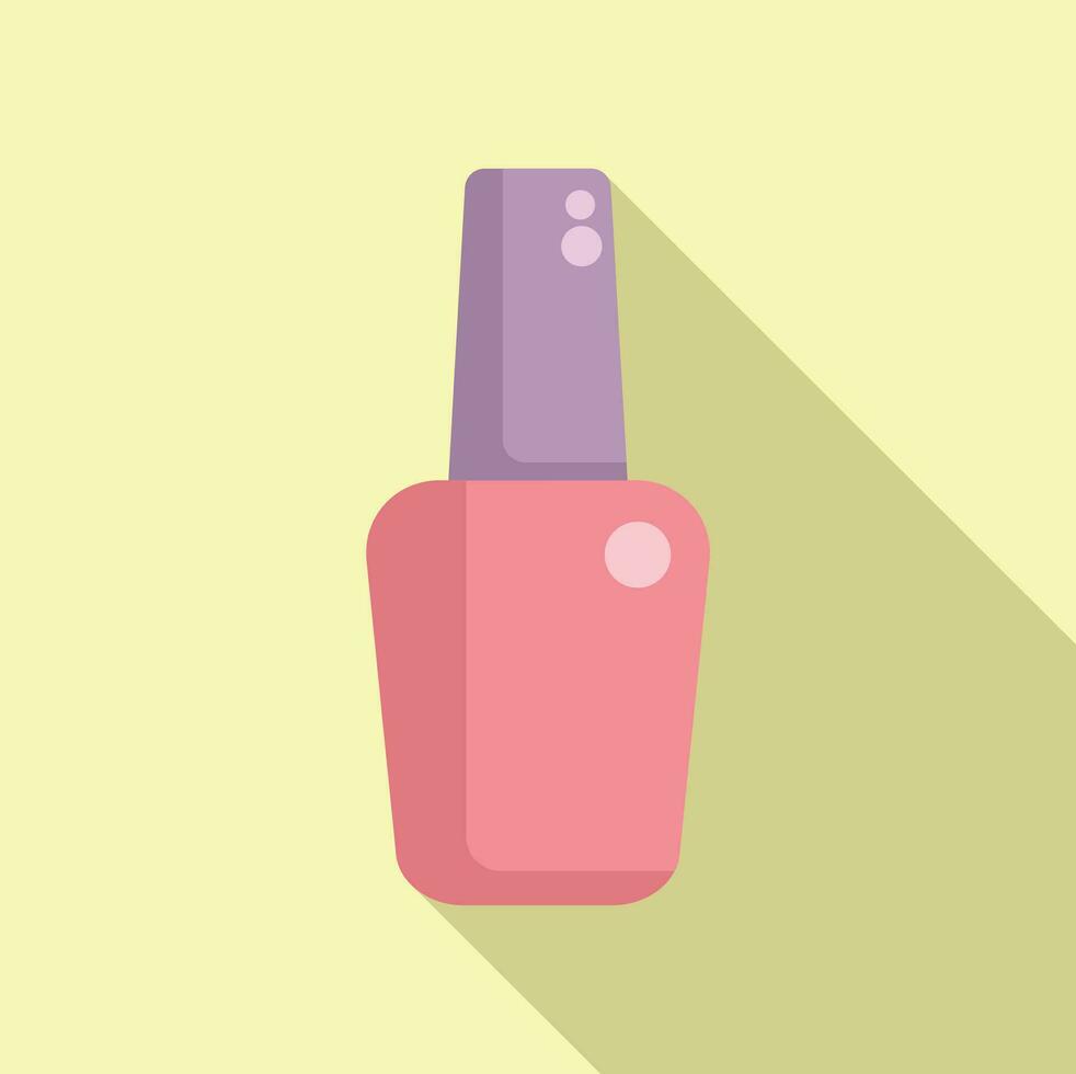 Gel brush container icon flat vector. Skin mask patch vector