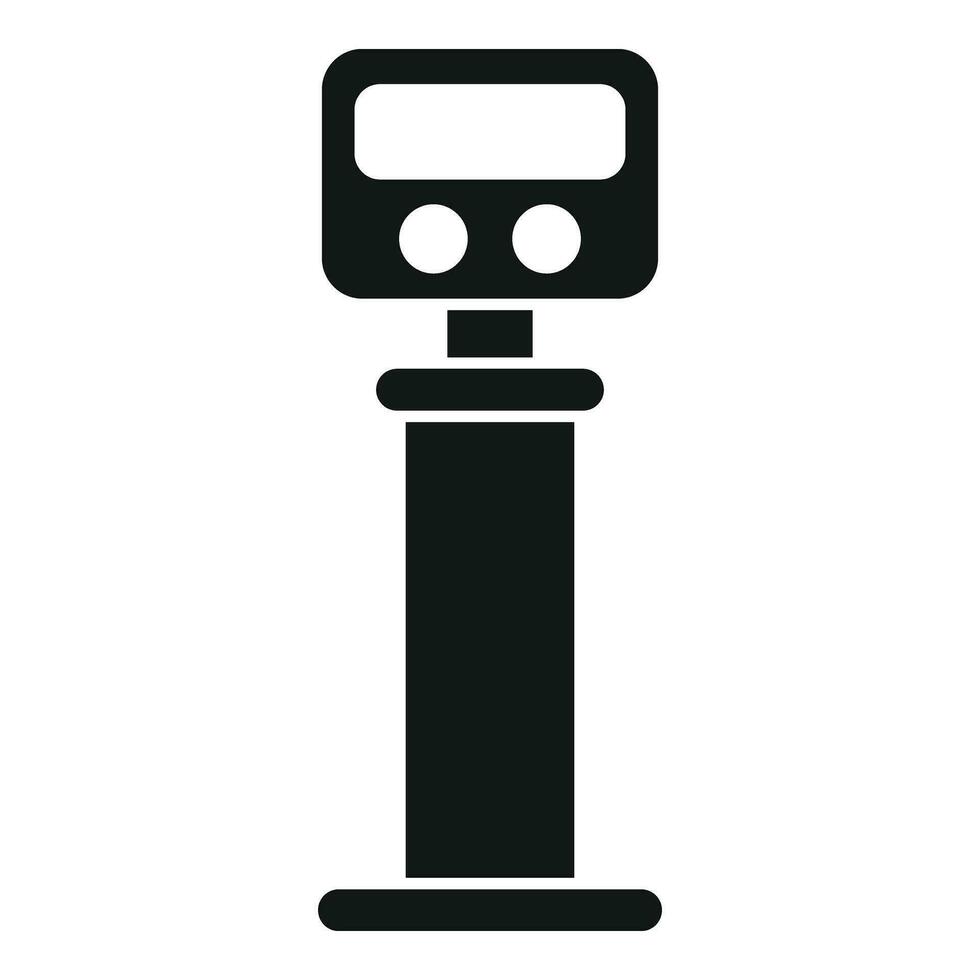 Road sensor toll icon simple vector. Control blind spot vector