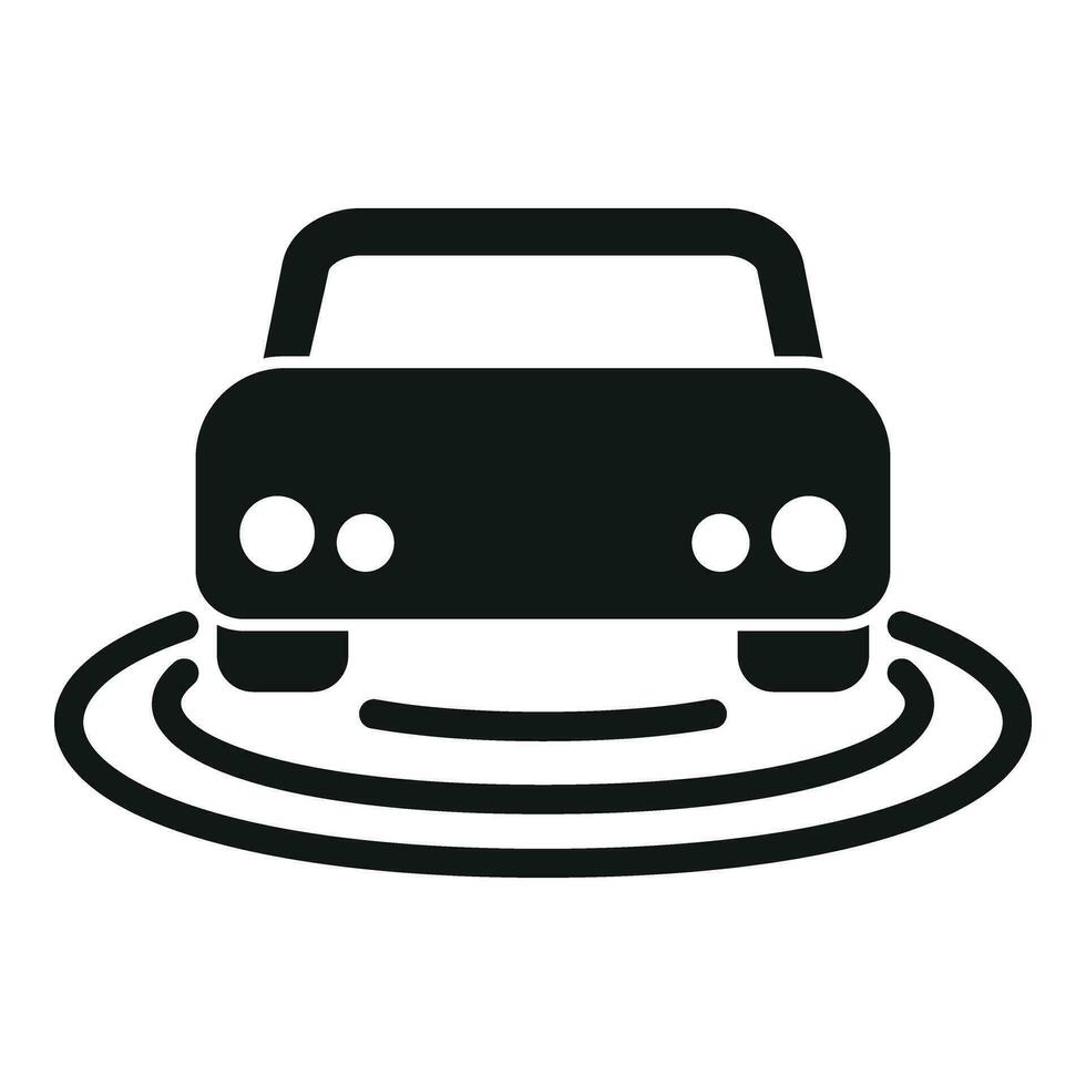 Road safety vehicle icon simple vector. Road sensor vector