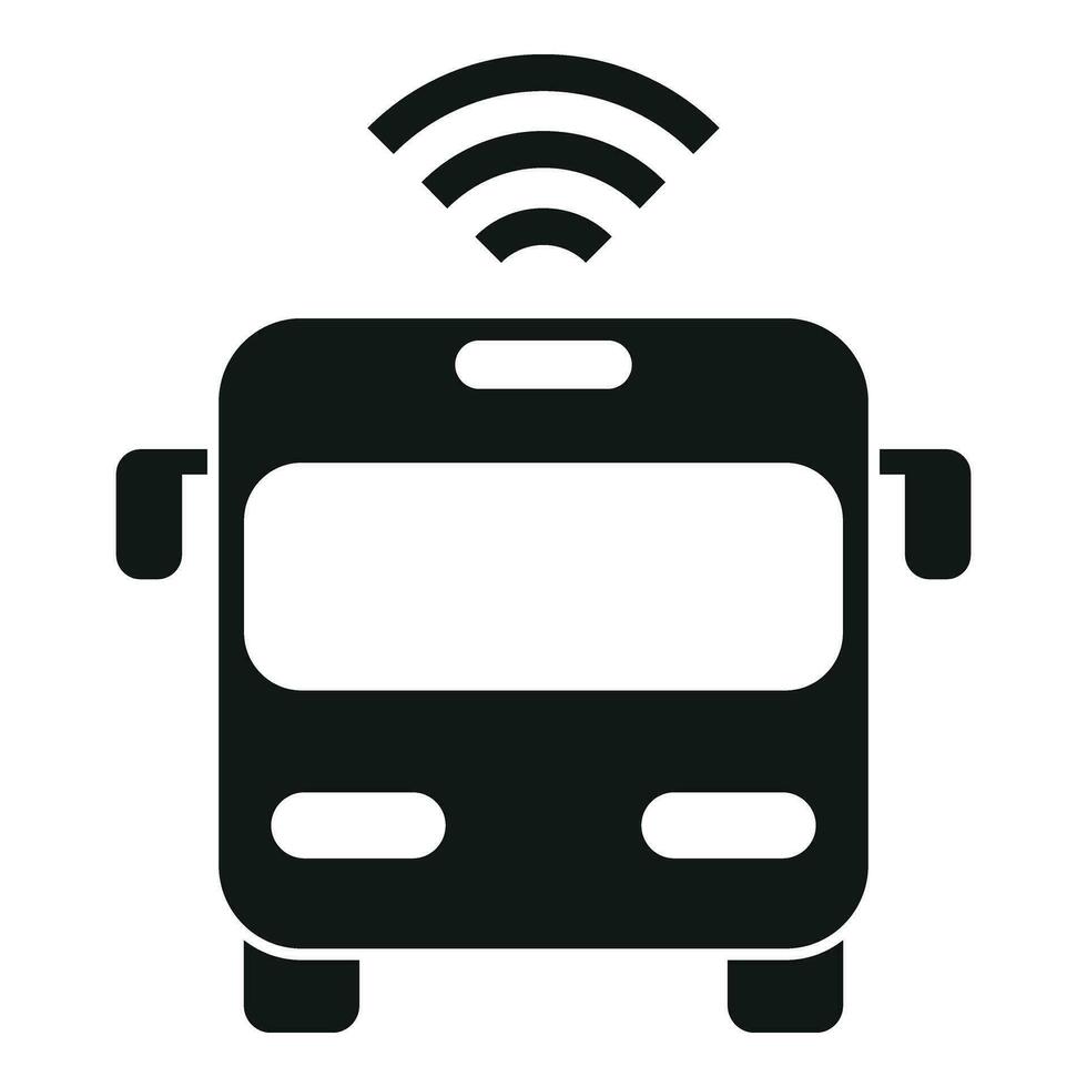 Bus road sensor icon simple vector. Alert care vector
