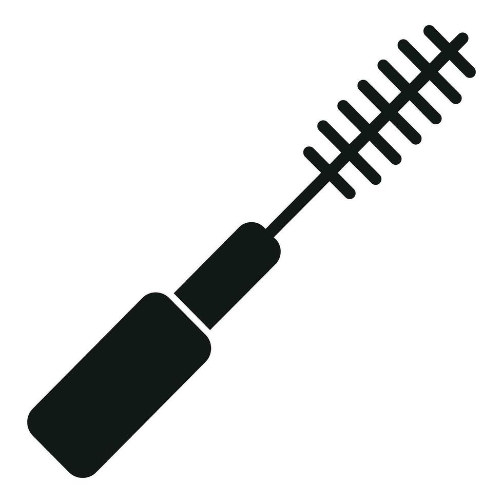 Makeup eye brush icon simple vector. Skin mask vector