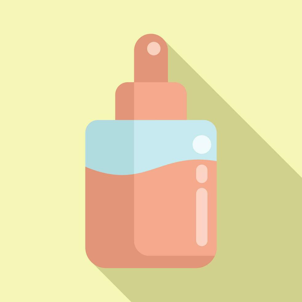 Skincare product icon flat vector. Care bio skin vector