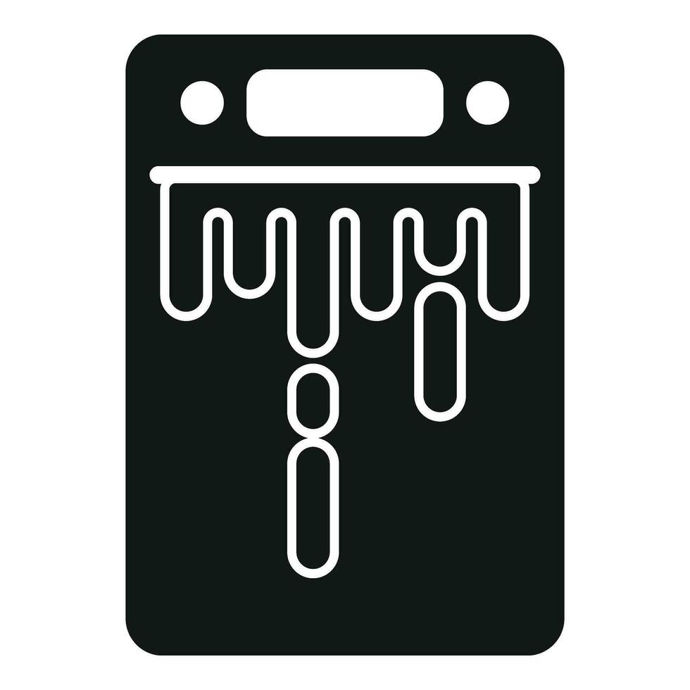 Failure start dishwasher icon simple vector. Broken appliance vector