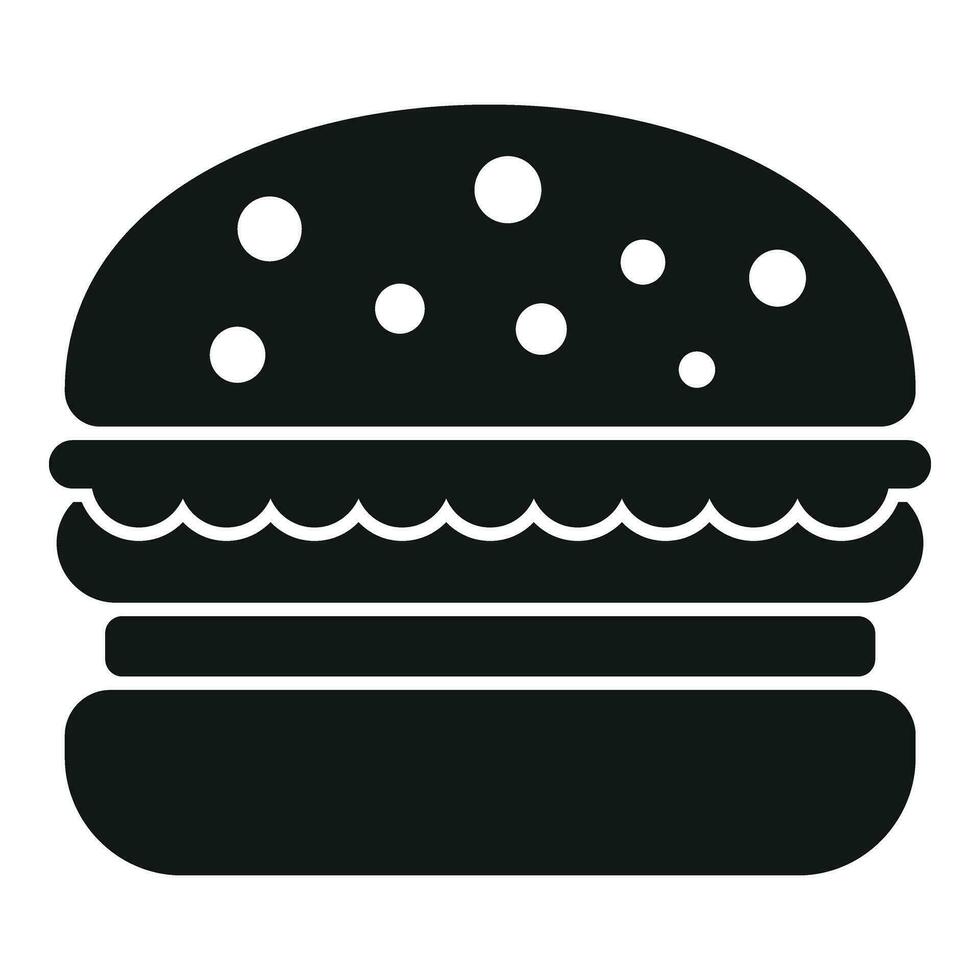 Cheeseburger fast food icon simple vector. Street food vector