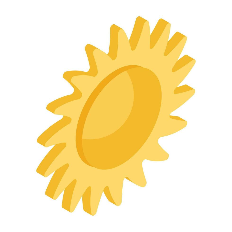 A creative download icon of sun vector