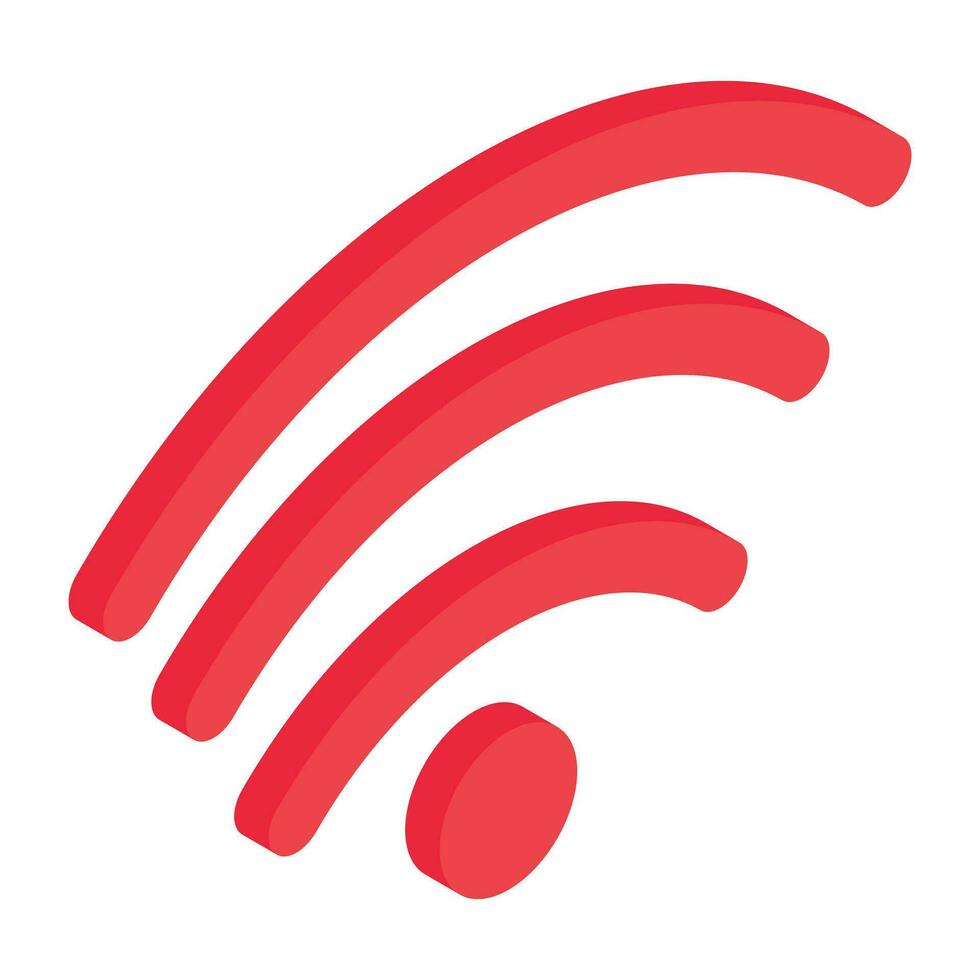 icono de descarga premium de señal wifi vector