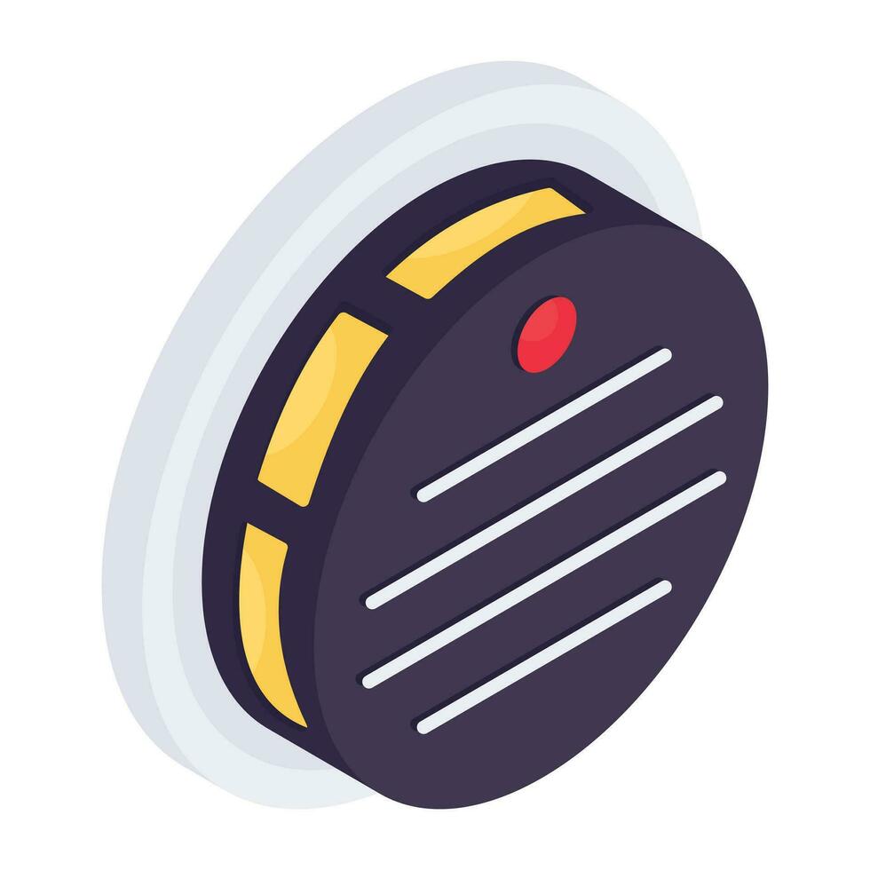 Trendy vector design icon of roomba