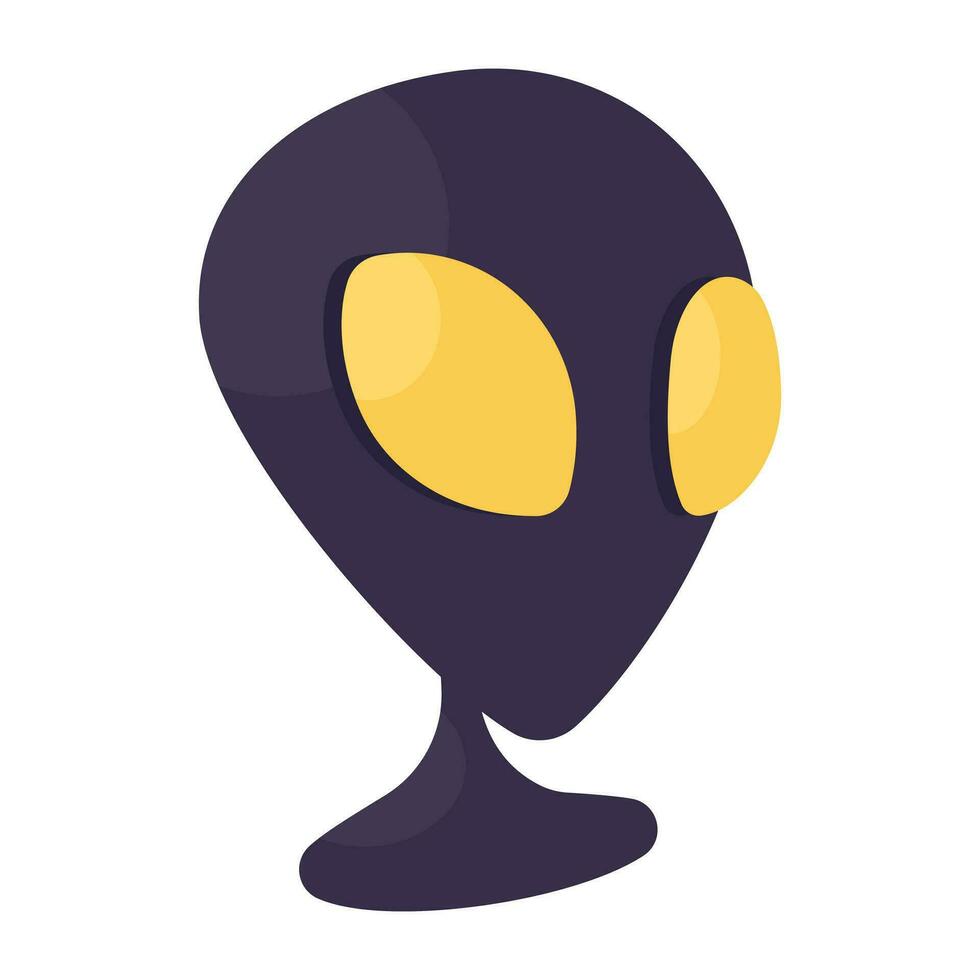 A premium download icon of alien vector
