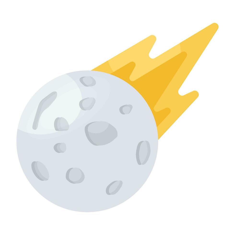 un icono diseño de meteorito vector