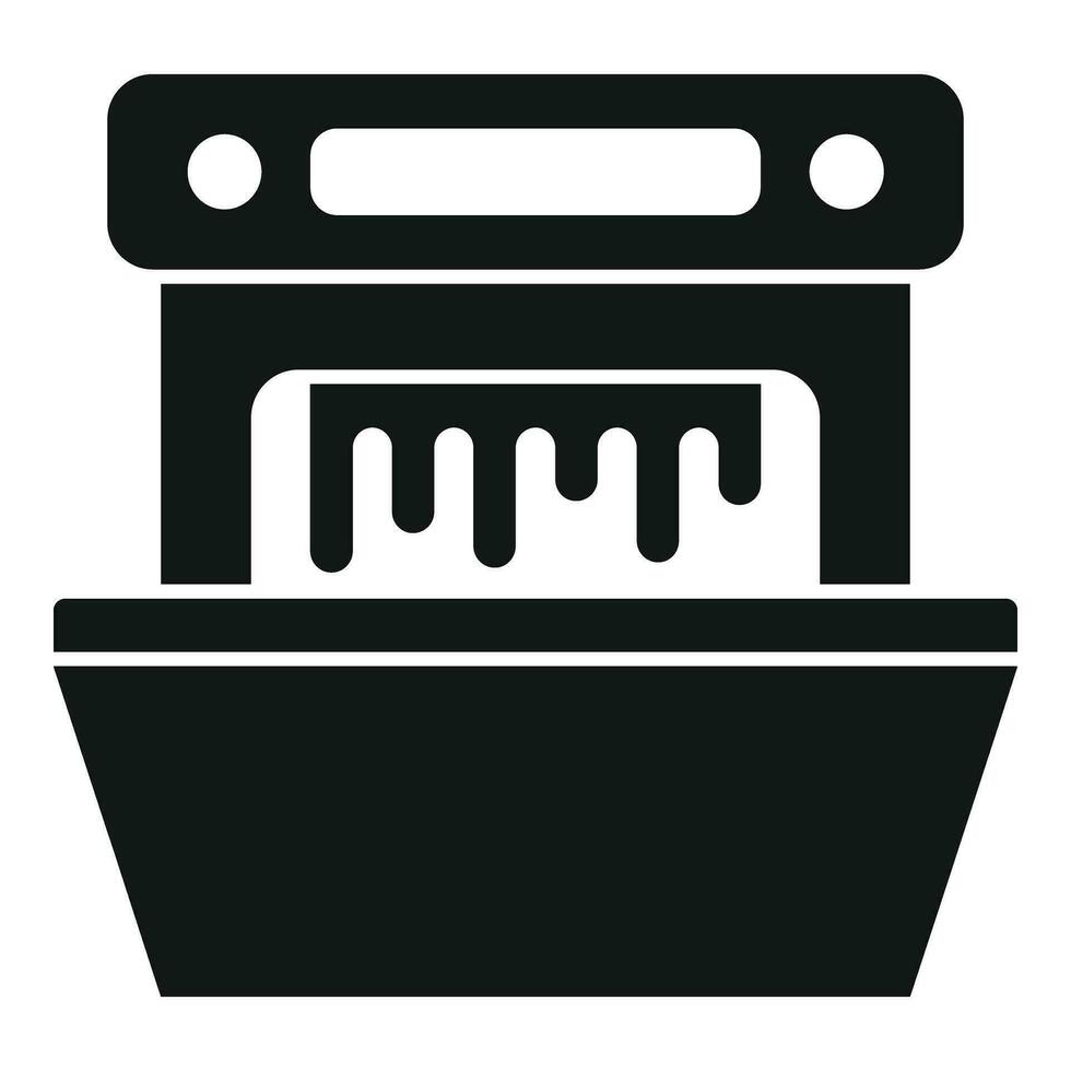 Room machine dishwasher icon simple vector. Broken appliance vector