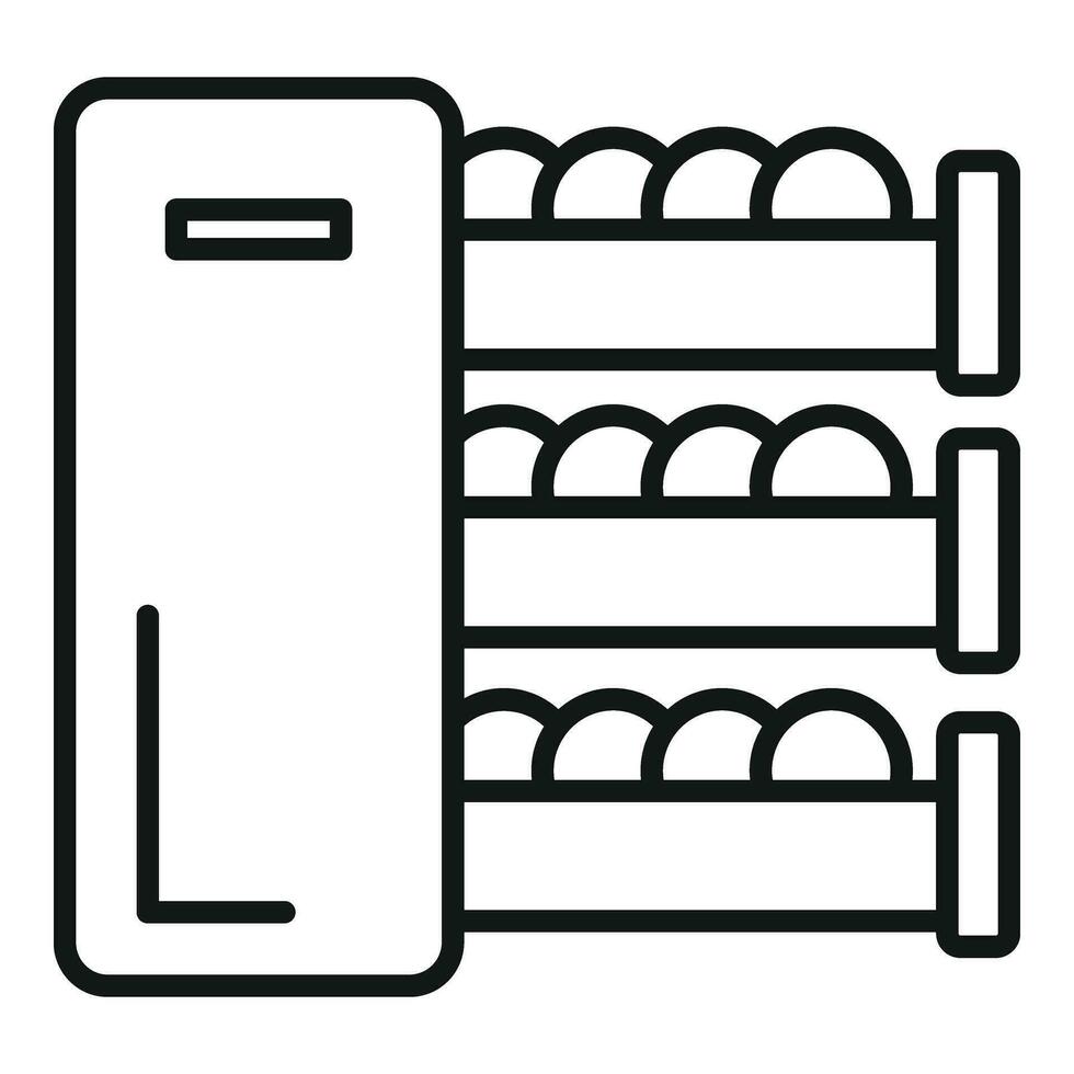Full dishwasher icon outline vector. Bathroom water service vector