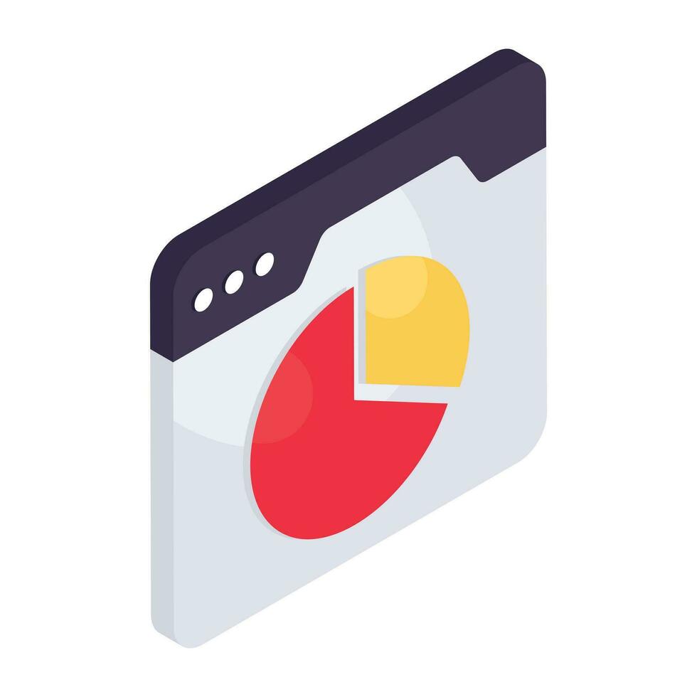 Premium download icon of online data analytics vector