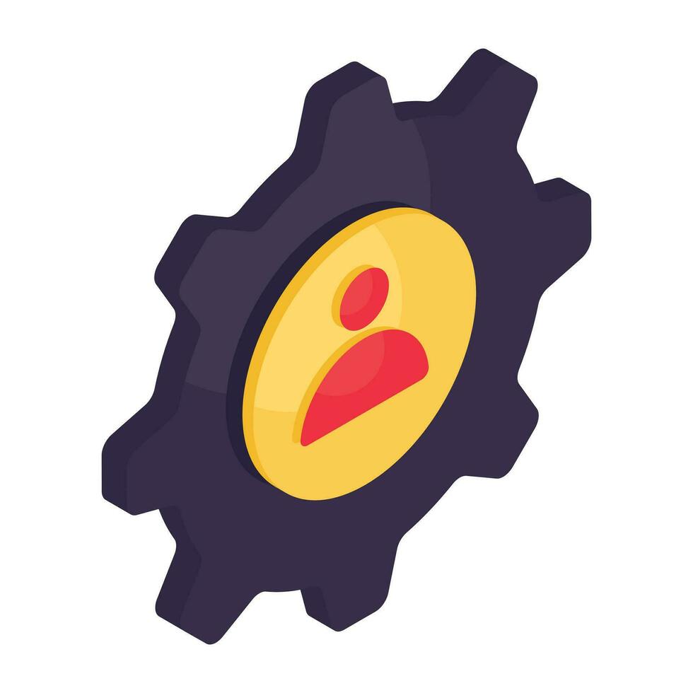 A premium download icon of profile setting vector