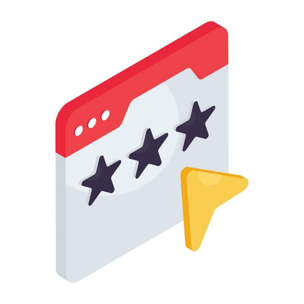 Modern design icon of web ratings vector