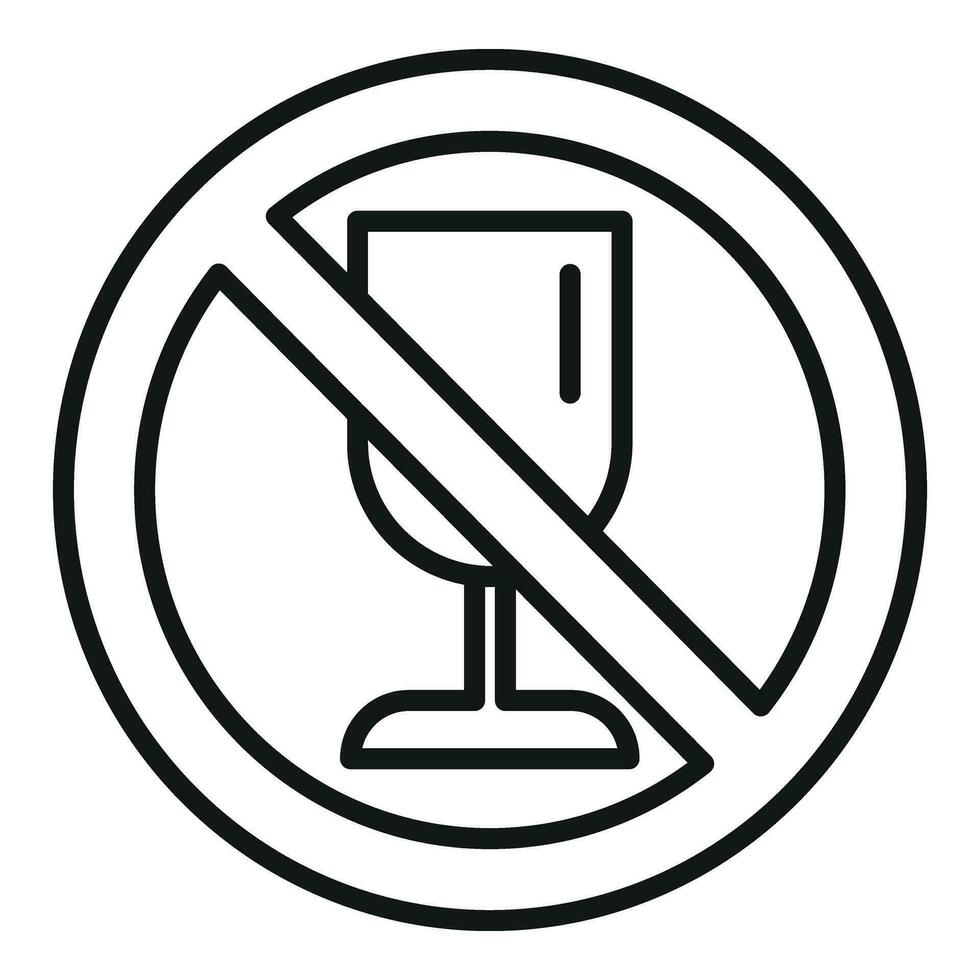 No glass wash icon outline vector. Broken dishwasher vector