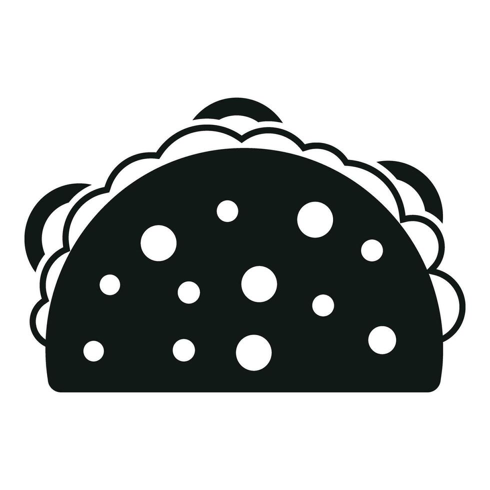 Food cook sandwich icon simple vector. Cook dark craft vector