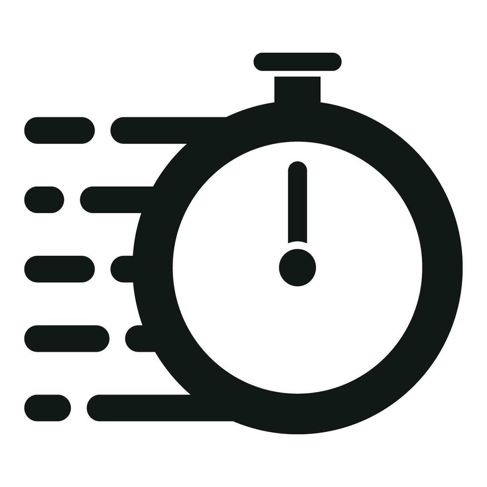 Stopwatch velocity speed icon simple vector. Labor velocity vector