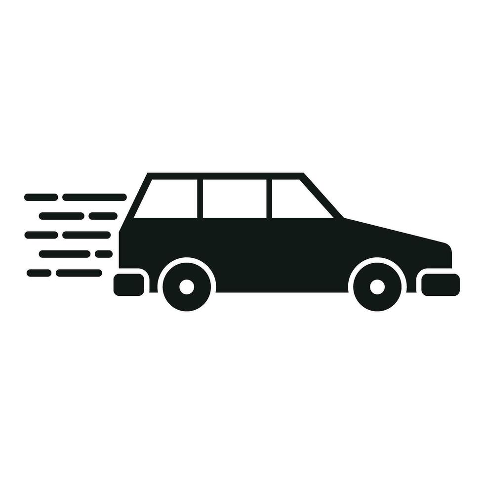 Fast car speed icon simple vector. Panel meter device vector