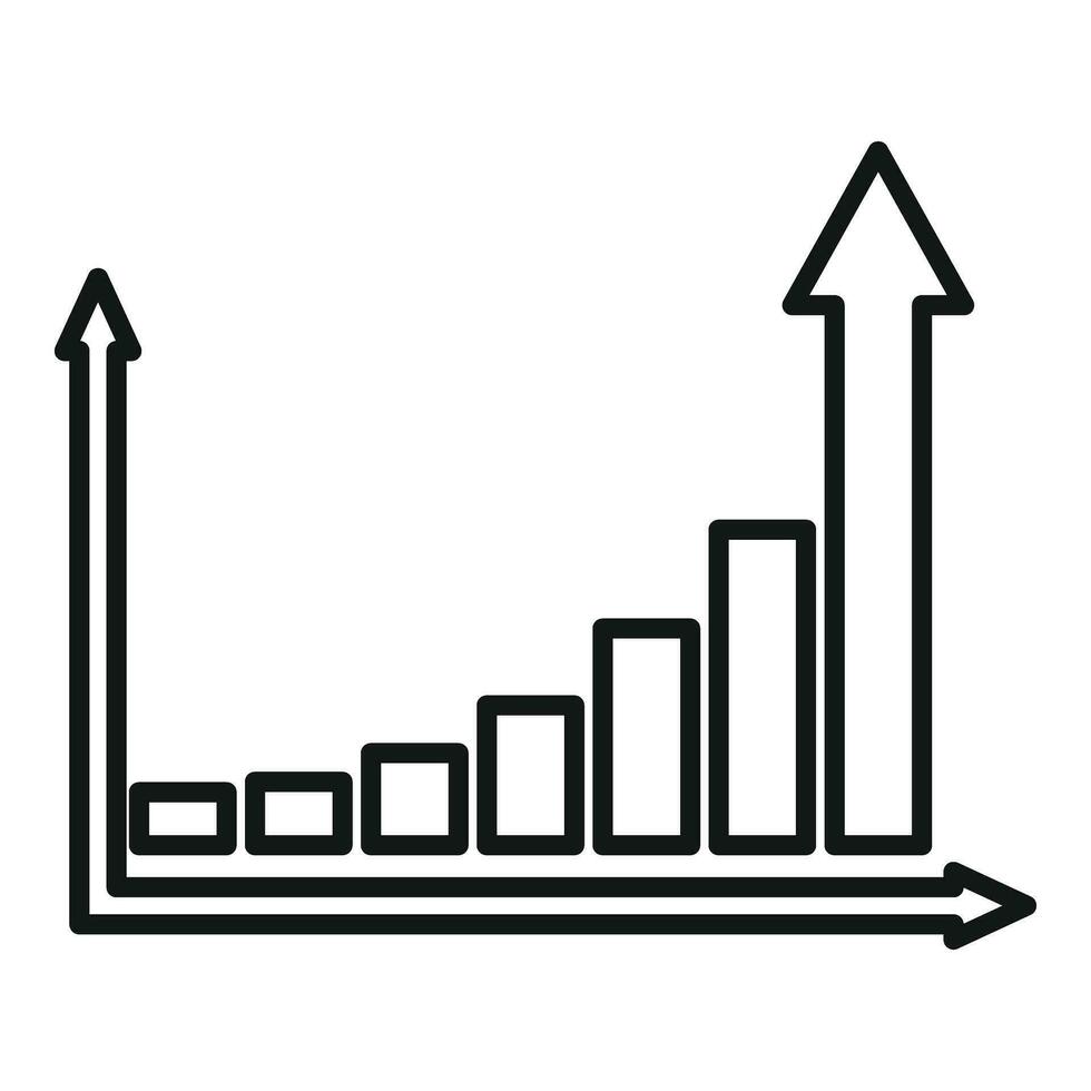 Velocity graph icon outline vector. Speed scale run vector
