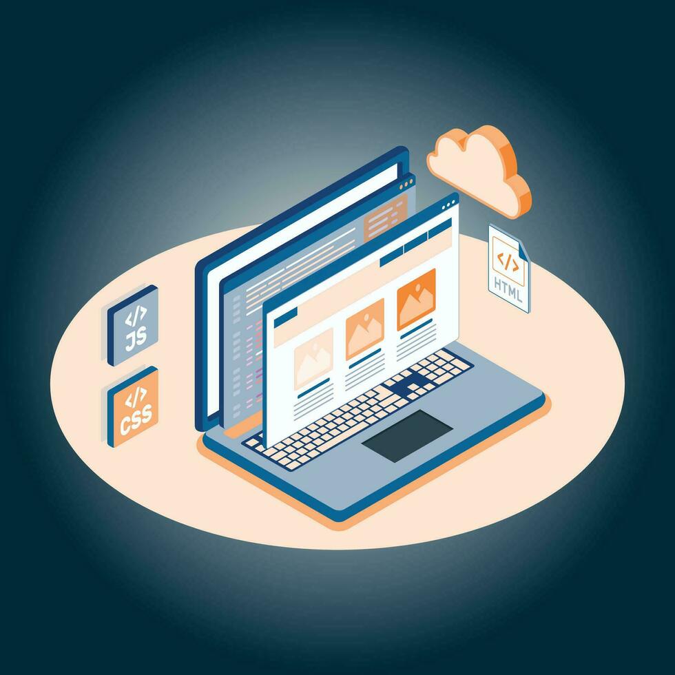 Website concept vector
