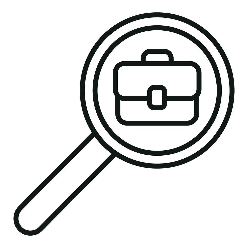 Search hunting boss icon outline vector. Discovery work vector