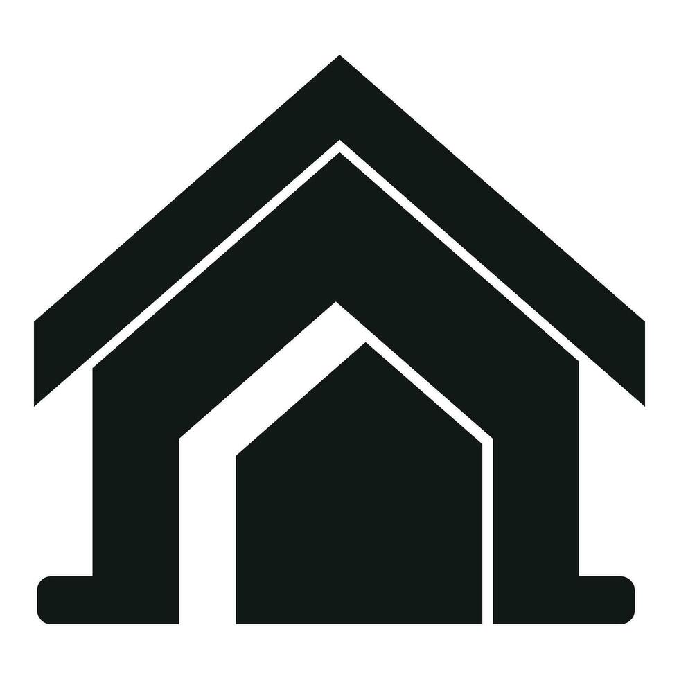 Dog kennel accessory icon simple vector. Canine home vector
