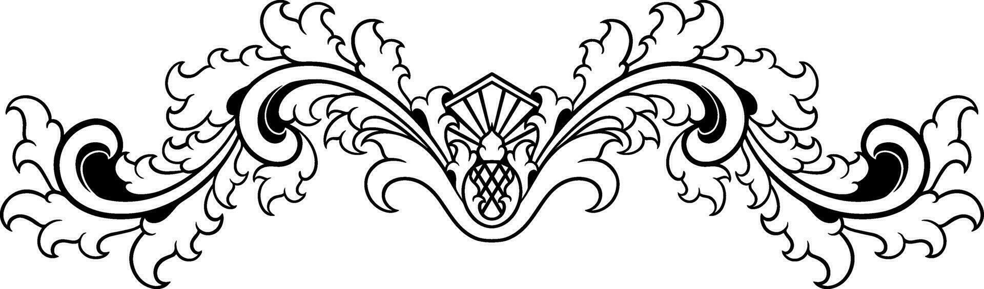 Border ornament illustration vector