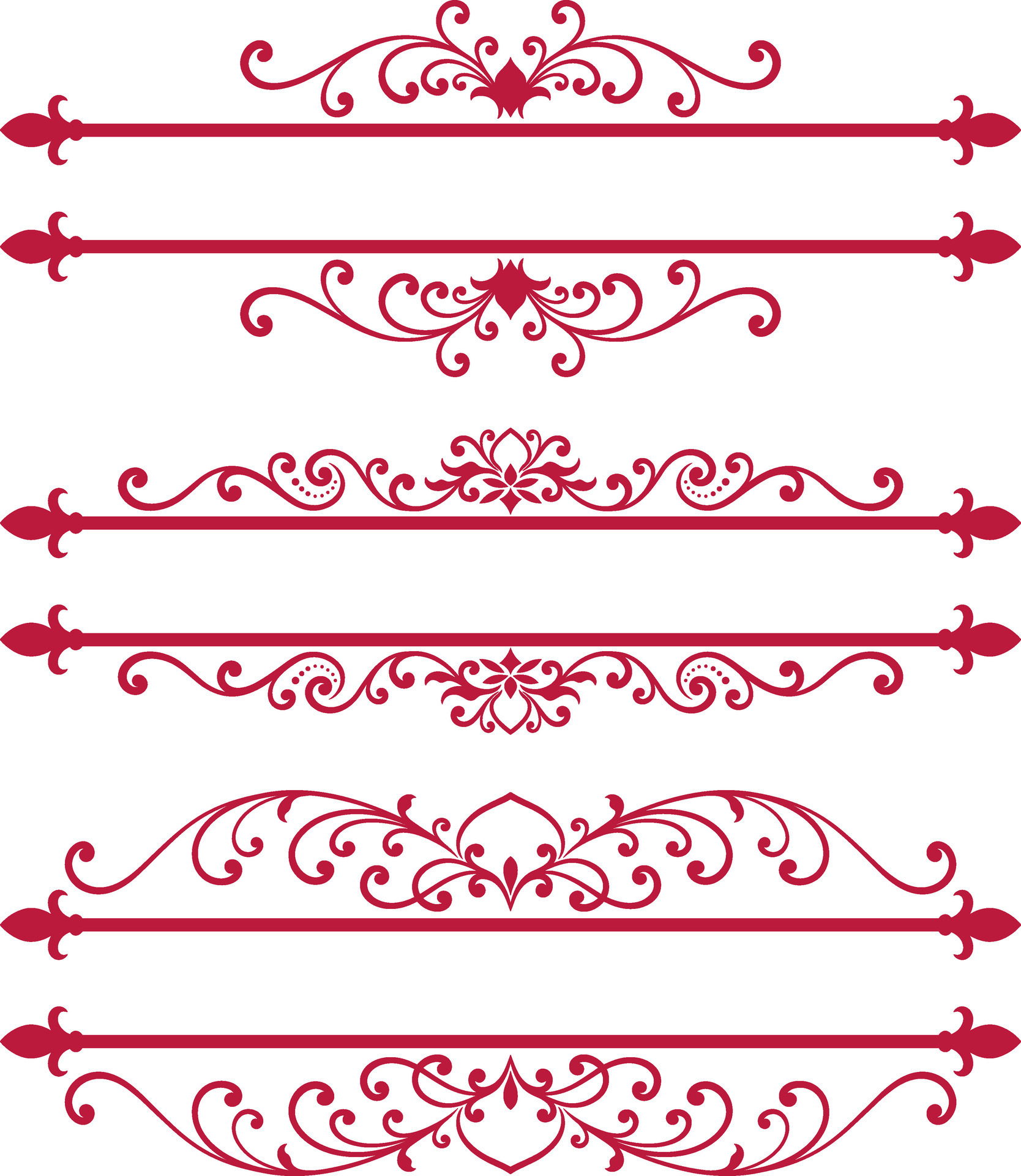 Set decorative border 36591008 Vector Art at Vecteezy