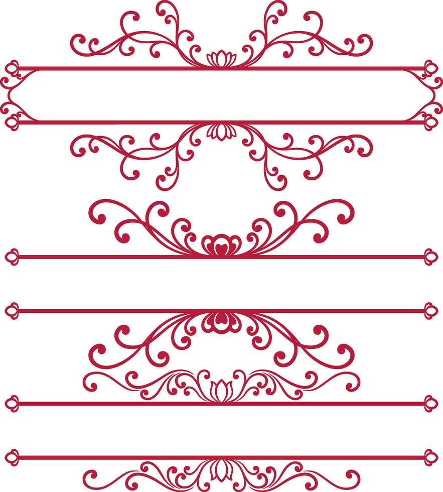 Set decorative border 36591013 Vector Art at Vecteezy