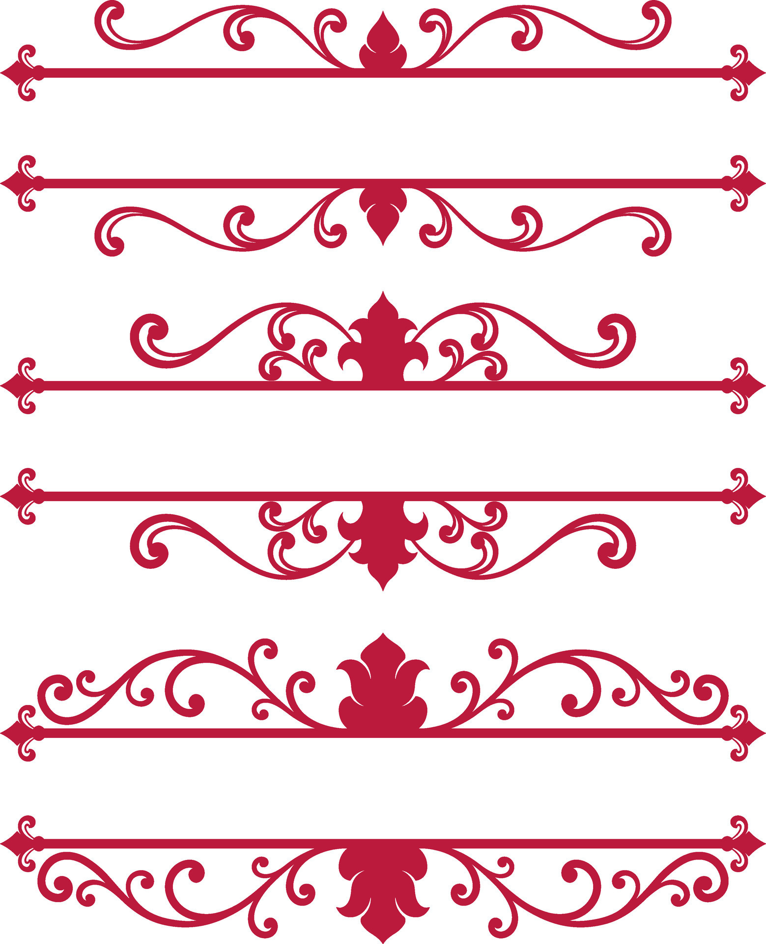 Set decorative border 36591019 Vector Art at Vecteezy