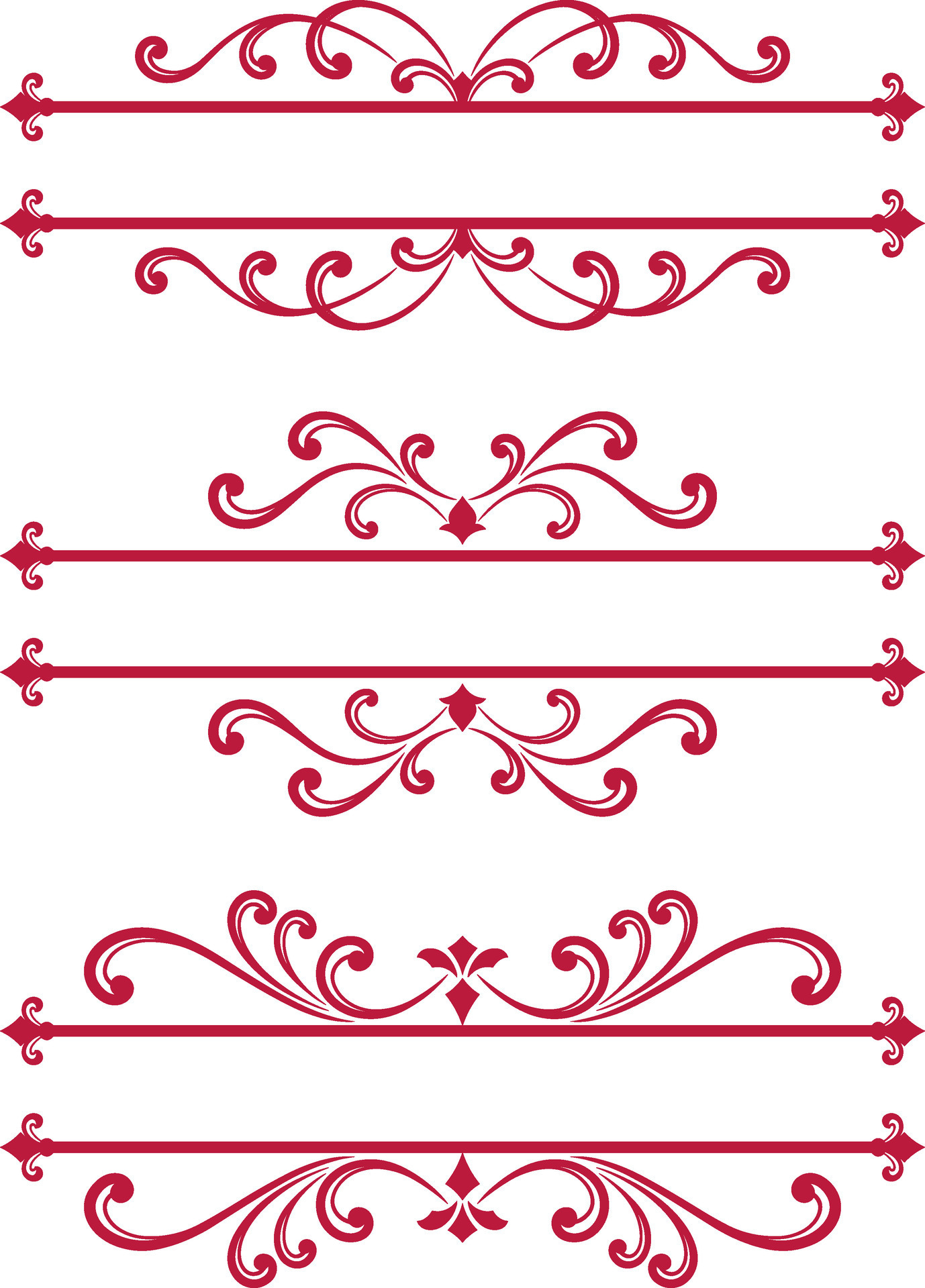 Set decorative border 36591021 Vector Art at Vecteezy
