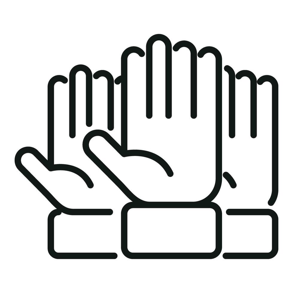 Voting choice icon outline vector. Debate talking report vector