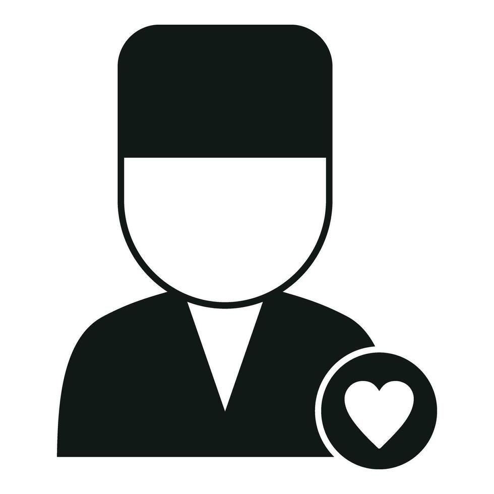 Doctor cardiac healthy icon simple vector. Anatomy heart vector