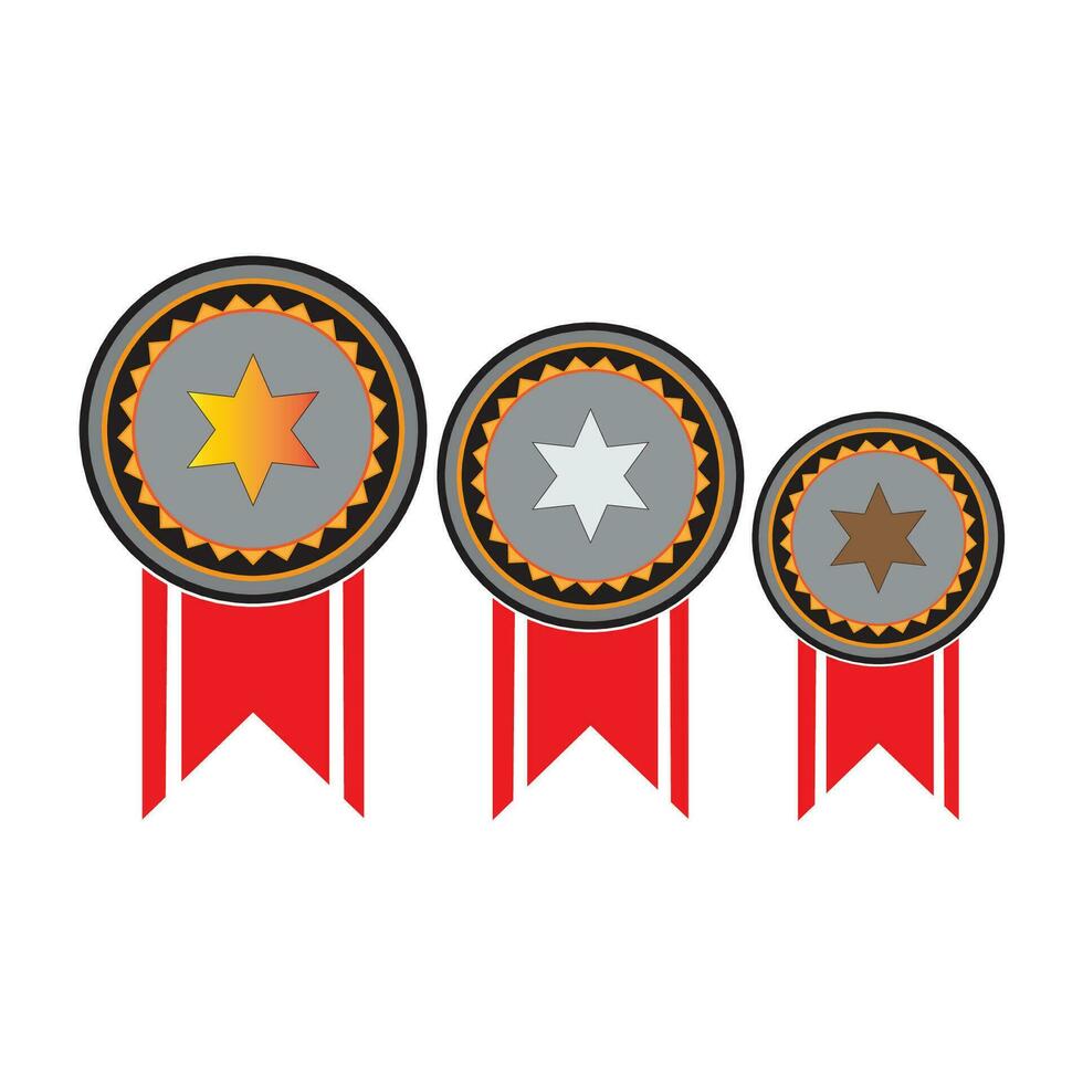 medal icon logo vector design template