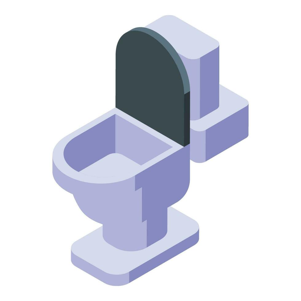 Home pet toilet icon isometric vector. Cleaning house filter vector