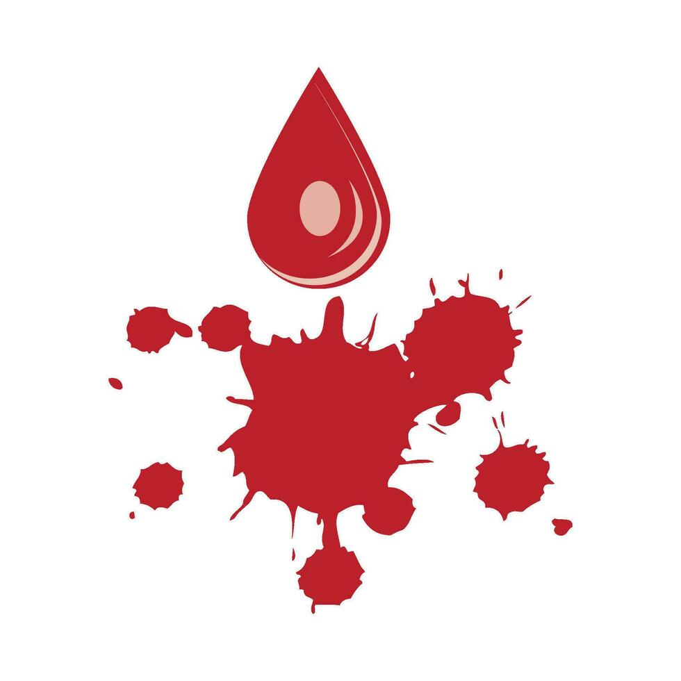 sangre icono logo vector diseño modelo