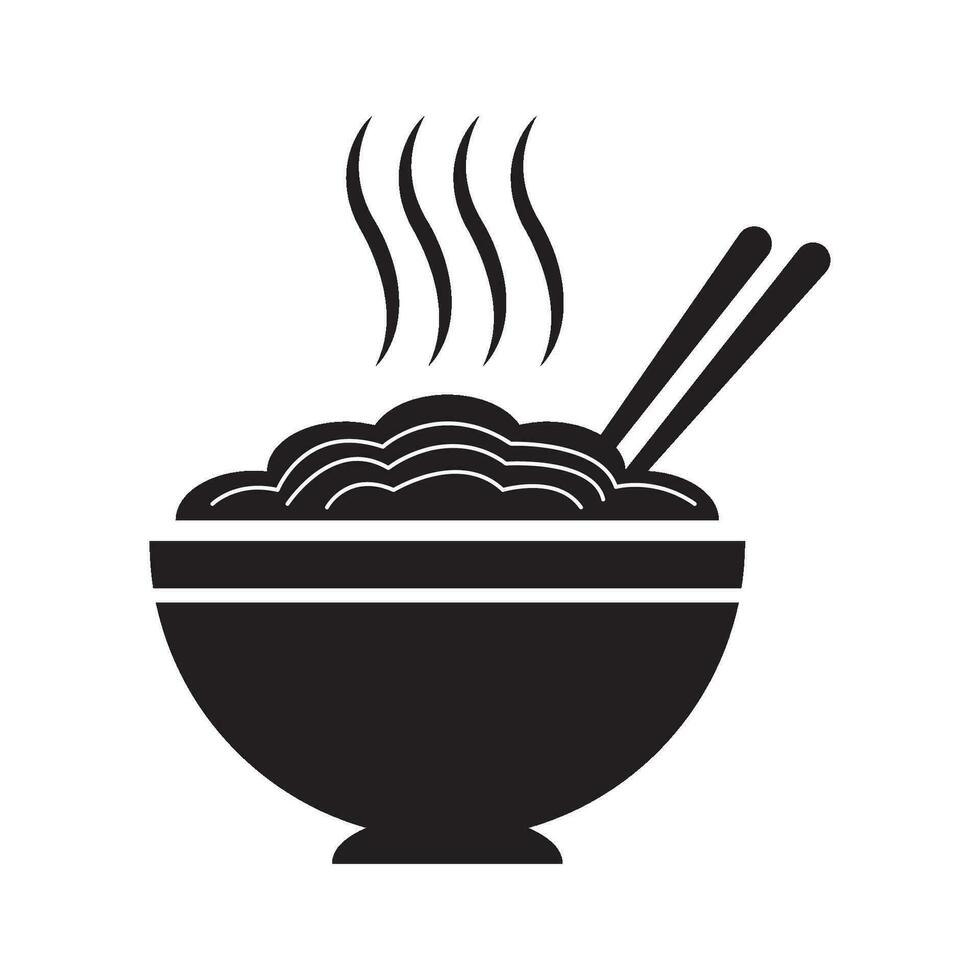 noodles icon logo vector design template