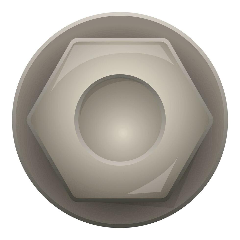 Steel modern plug icon cartoon vector. Implement stopper vector