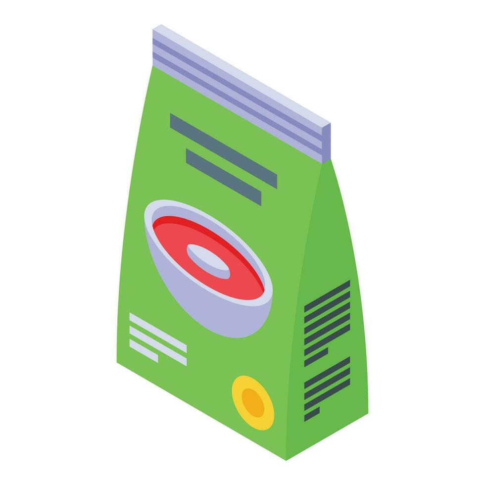 Fast food borsch pack icon isometric vector. Cook food vector