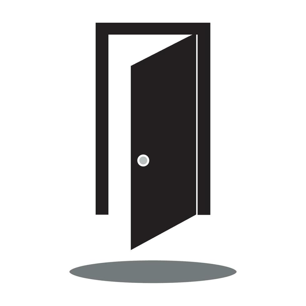 door icon logo vector design template