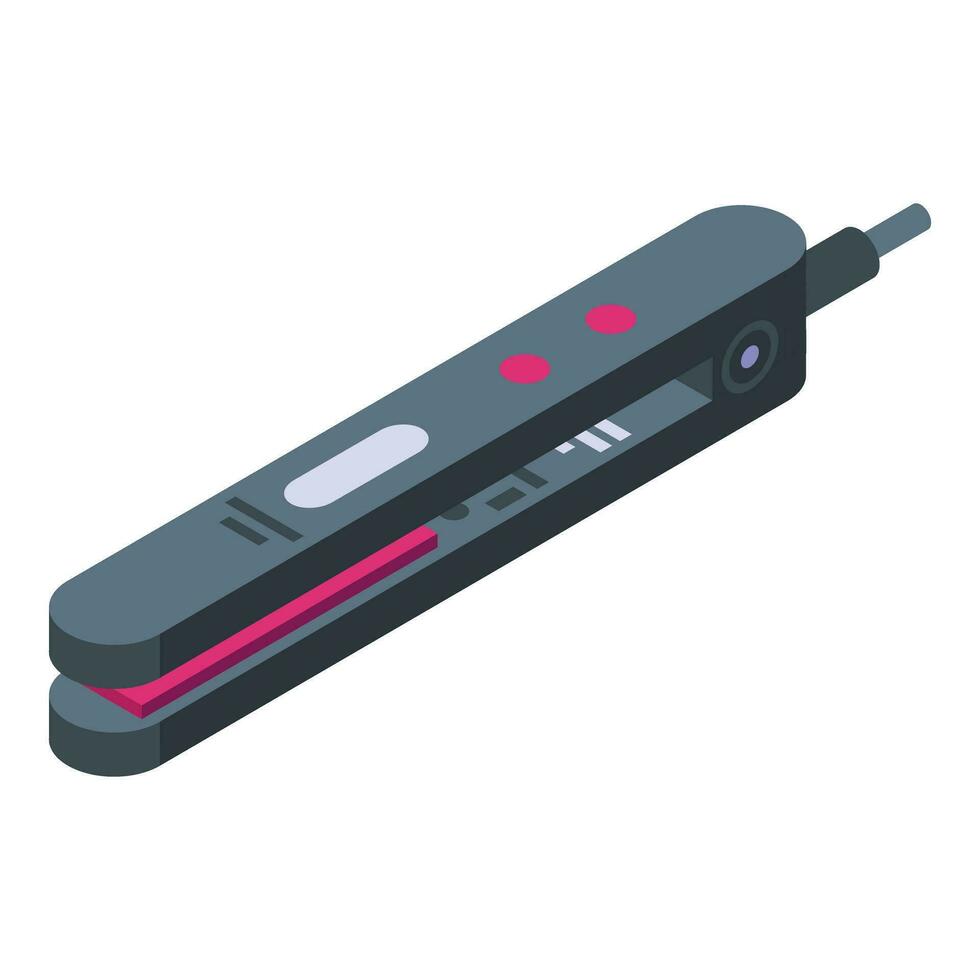 Good tool device icon isometric vector. Hair straightener vector