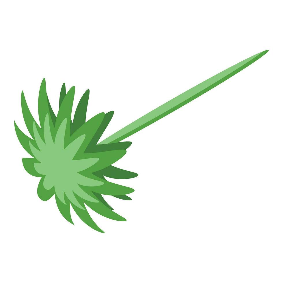 Green energy beam icon isometric vector. Fantasy flash vector