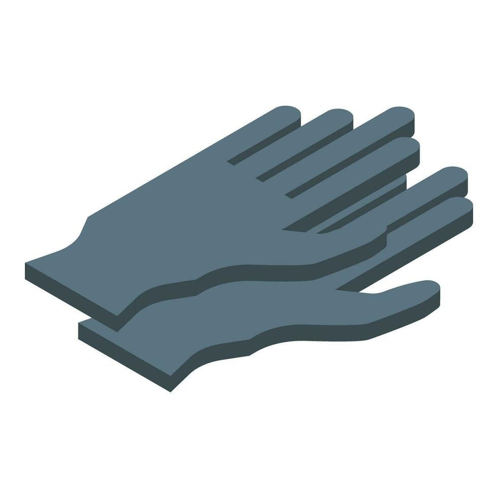 Tattoo rubber gloves icon isometric vector. Ink studio tattoo vector