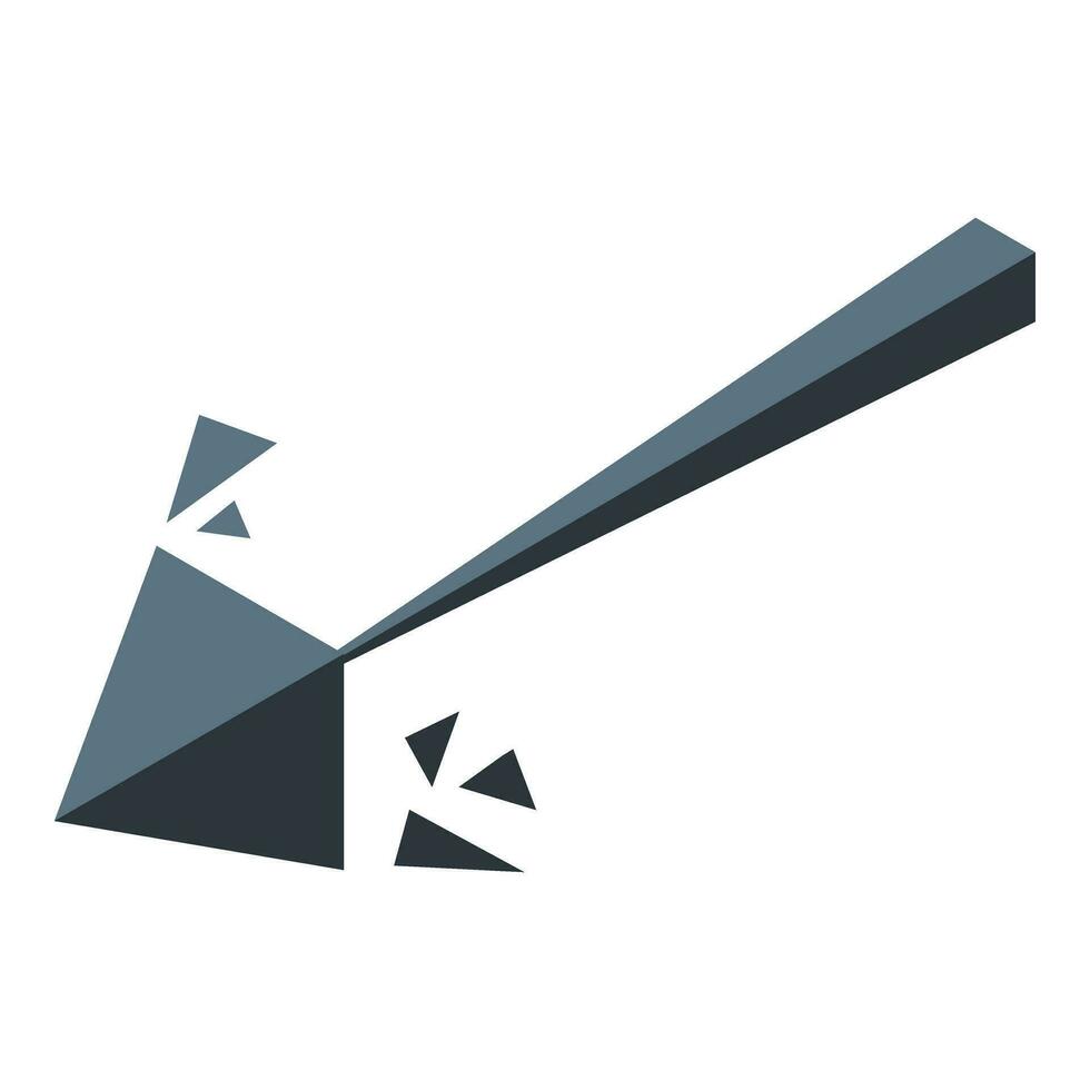 Black armor beam icon isometric vector. Laser firearm vector
