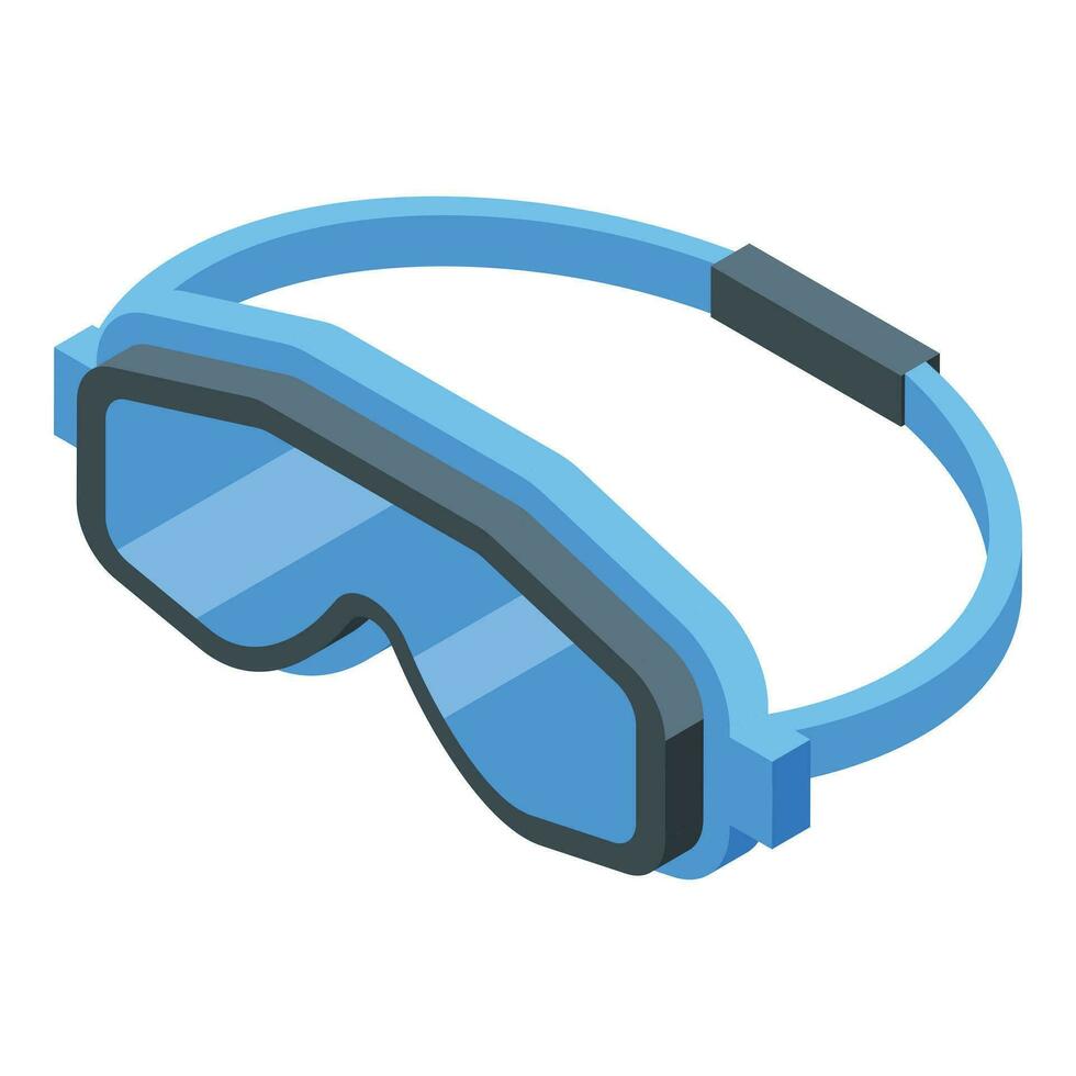 Swim glasses icon isometric vector. Summer dive equipment vector